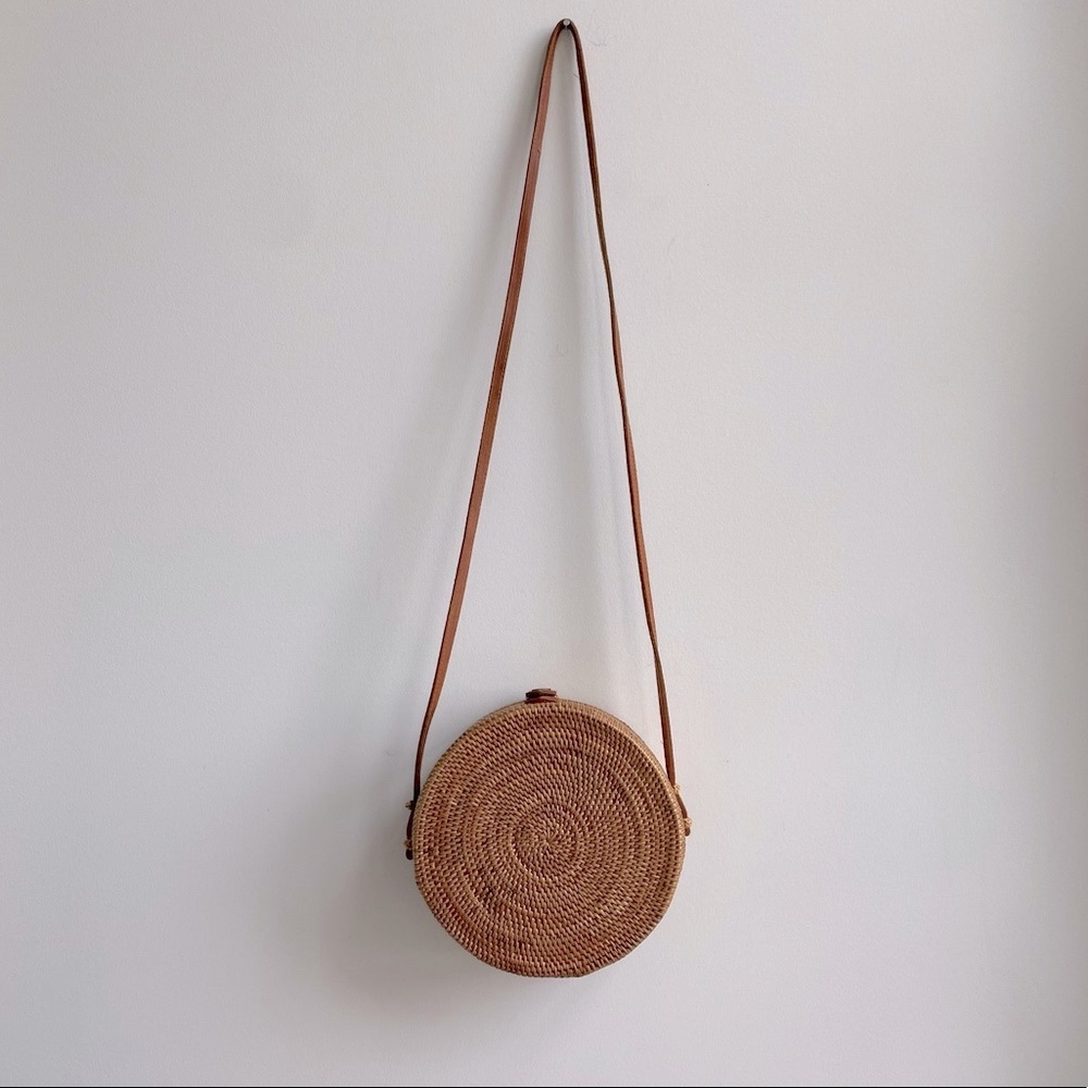 Handmade Round Canteen Bag from Bali